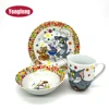 excellent quality printed ceramic dinnerware 3 pieces in one set