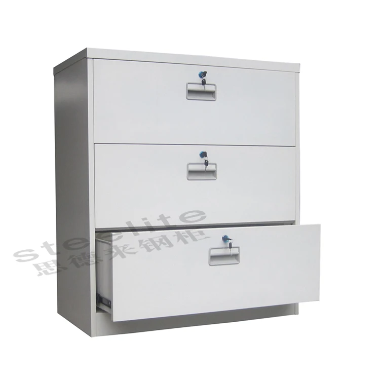 Horizontal Metal 2 Drawer Pedestal Filing Shoes Bench