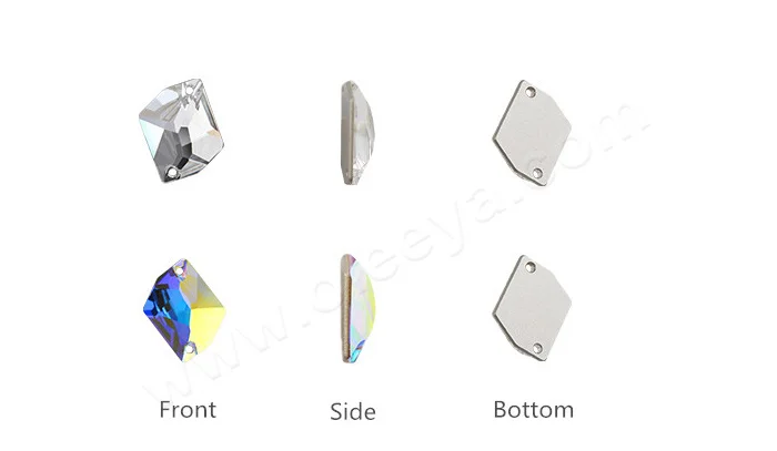 Ready to Ship Best Quality Shiny K9 Glass Sewing Gemstones Crystal AB Cosmic Sew on Rhinestones for GYM Dress