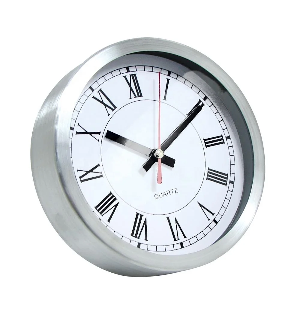 6 Inch Small Size Metal Aluminum Wall Clock Table Clock Buy Wall