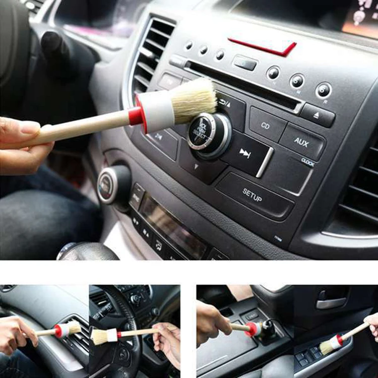 Multipurpose high quality auto small hand detail cleaning brush set