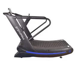 Gym Equipment Fitness Running Machine Commercial Manual Treadmill Curve Treadmill For Sale