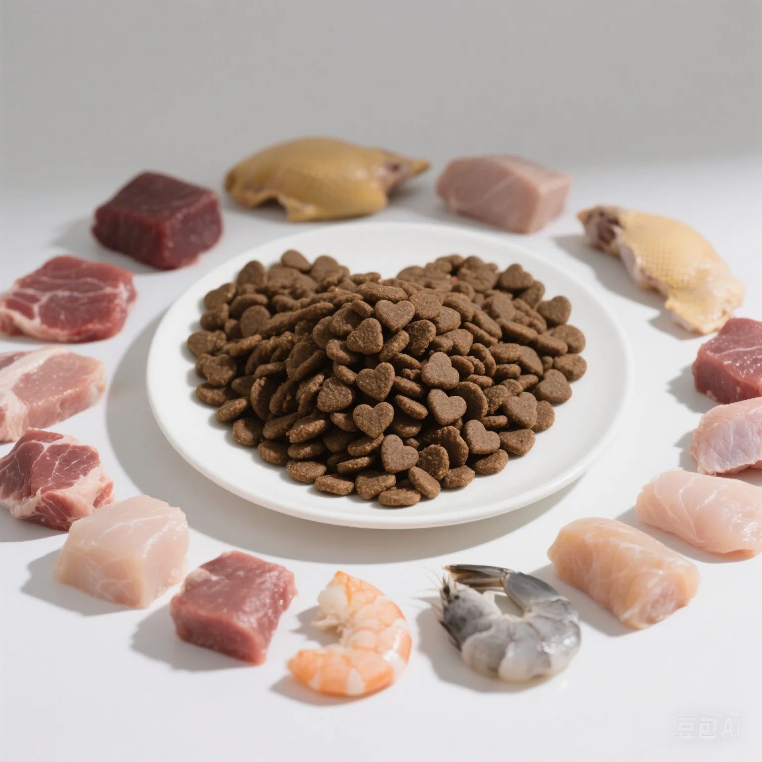 Curated visual reference: Picture Idea: Digestive Health Pet Food Factory Shape Customized Dog Food Fda