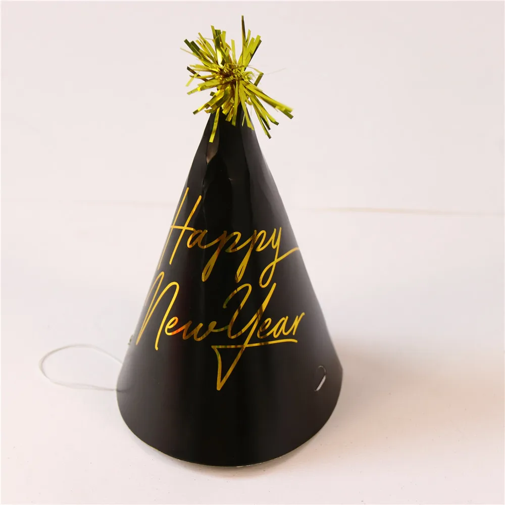 happy new year birthday party hat supplies paper cone hats with