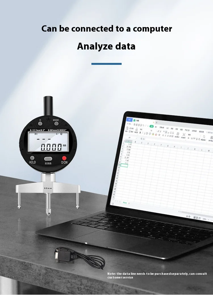 Quasi-Digital Display Radius Gauge Steel Measuring Instrument for Lai ...