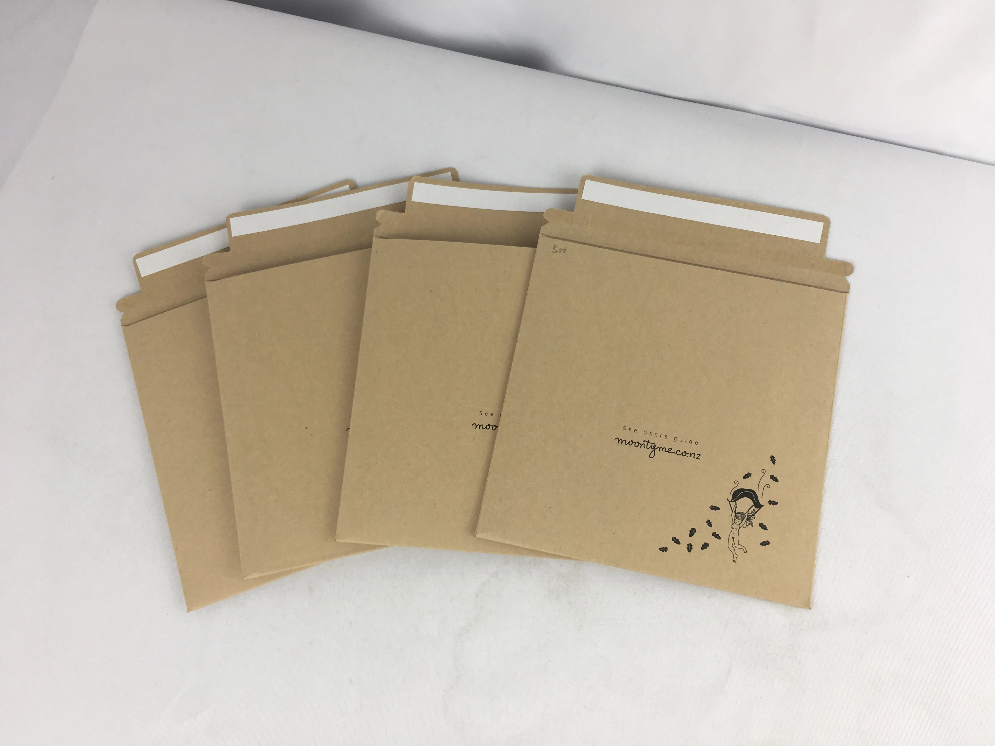 Paper Rigid Mailer Custom 500g Kraft Rigid Cardboard Mailer Paper Envelopes A6 Rigid ...