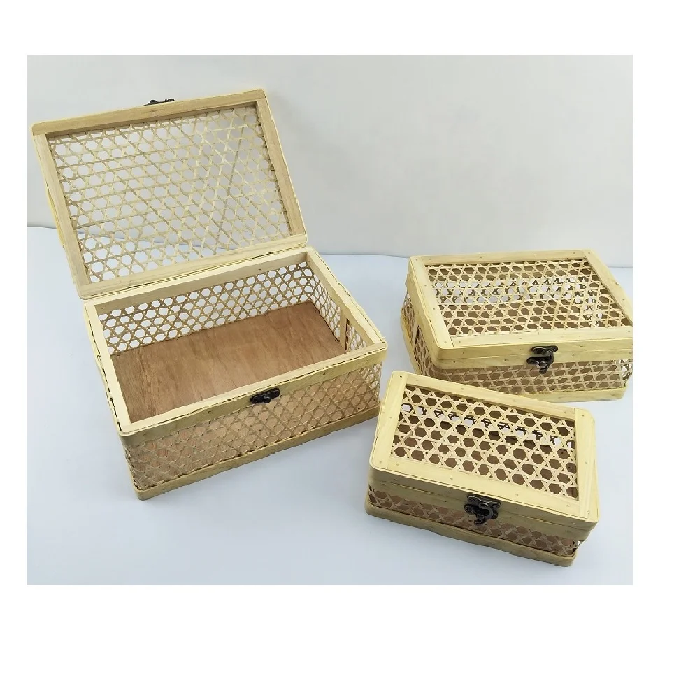 
Hot factory bamboo box gift box packing rectangle box 