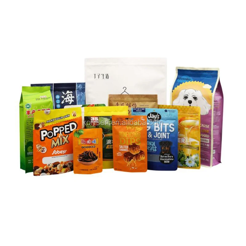 Plastic Laminated Mixed Dried Fruit And Potato Chips Packaging Bags