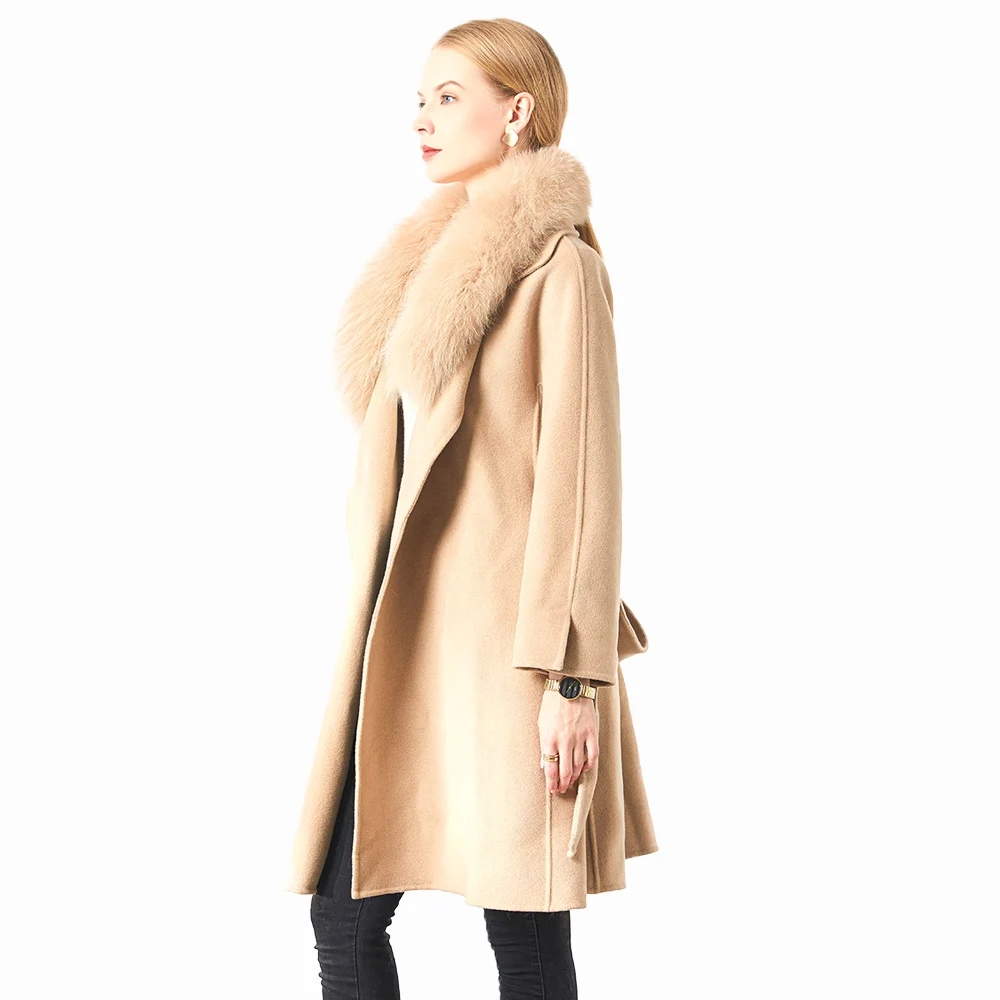 Alpaca Fur Coat Fashion Shearling Sheepskin Jacket Woman Cashmere ...