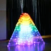 Newest Fashion women ladies performance Belly Dance Fairy Wings for Dancing OEM Lady's Cape Costume LED Butterfly