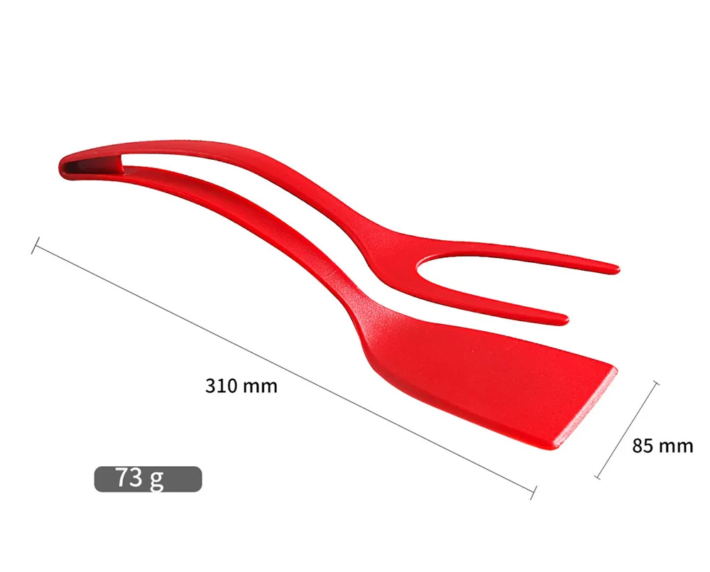 product oem  odm silicone spatula customized 2 in 1 nylon spatula for nonstick cookware kitchen utensils wholesale-7