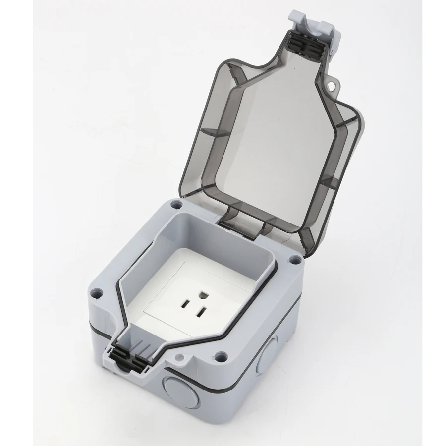 Outdoor Use Switch Box Plastic Outlet Boxes Single Electrical Outlet