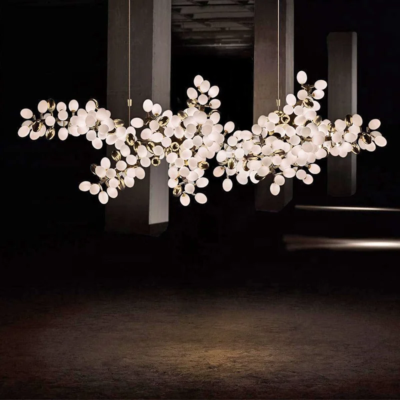 luxury  Chandelier Nordic Glass Ball Pendant Lamp Modern Lighting   hanging light fixtures  indoor decoration lamparas