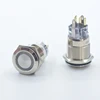 BIJIA 19mm new type 22mm momentary led pushbutton switch 12mm 12v latching push button mushroom