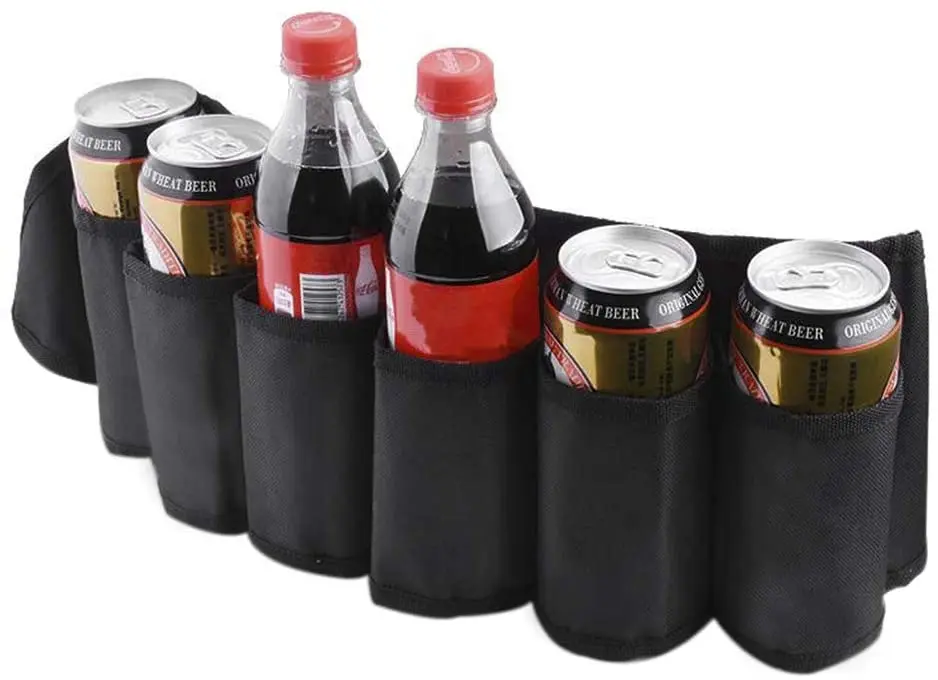Large Fanny Pack Beer Soda Holster Can Belt Bottle Holders Waist Pack