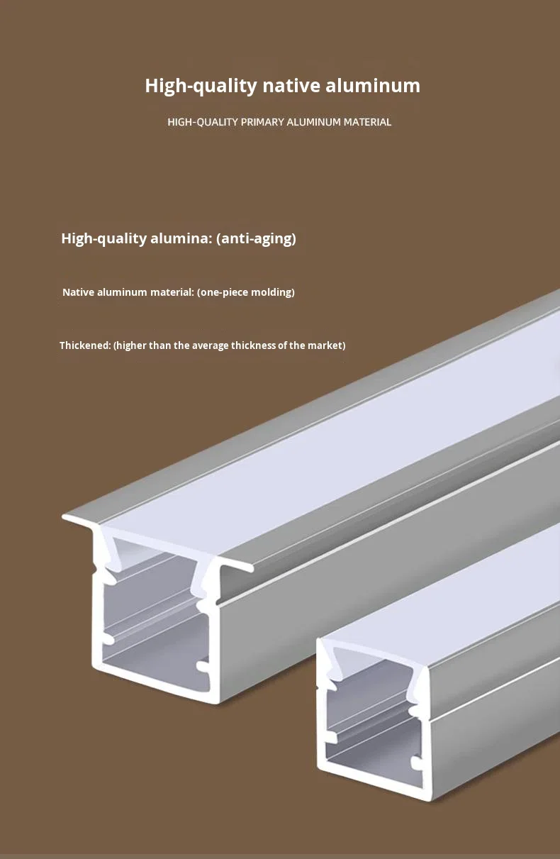 product pre embedded aluminum alloy linear light channel with light slot and line design for ceiling and billiard use 10 year warranty-1