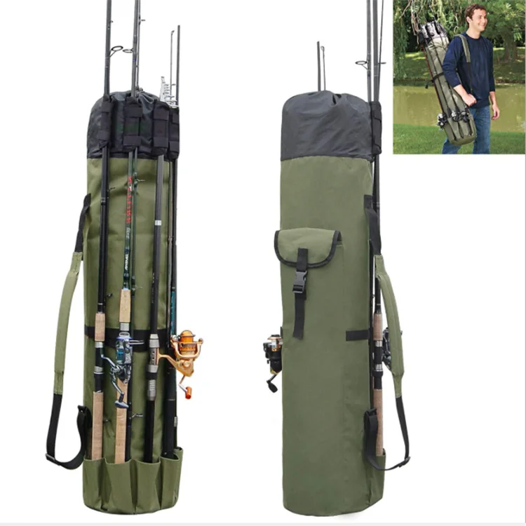 
Fishing portable multifunction nylon fishing rod bag case fishing tackle tools storage bags 