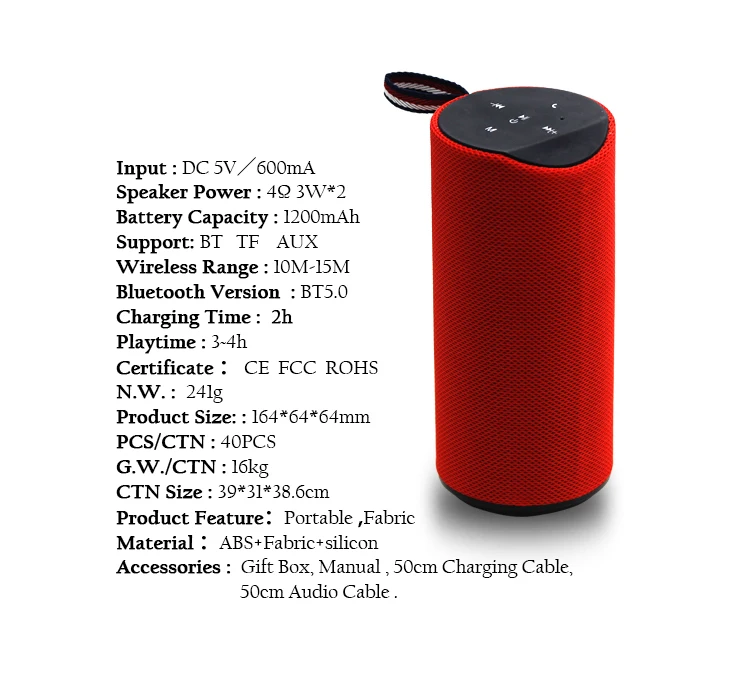 2021 latest outdoor fabric speaker waterproof dustproof mini wireless speaker portable subwoofer speaker factory - ANKUX.COM
