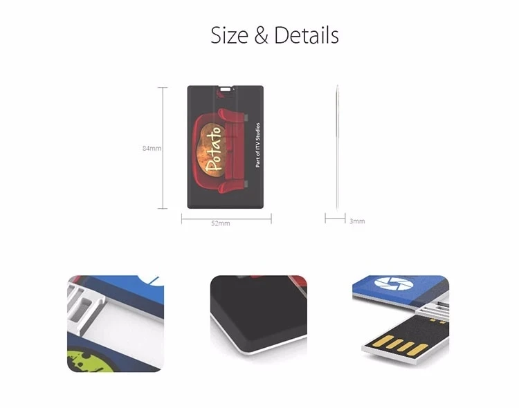 Customized Logo Pattern Business Credit Card Shaped 64gb Usb Storage Usb Hard Flash Driver Drive - ANKUX.COM