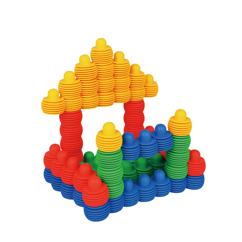软材料积木套弹性塑料宝塔 diy 联锁教育塑料玩具 - buy 益智塑料玩具