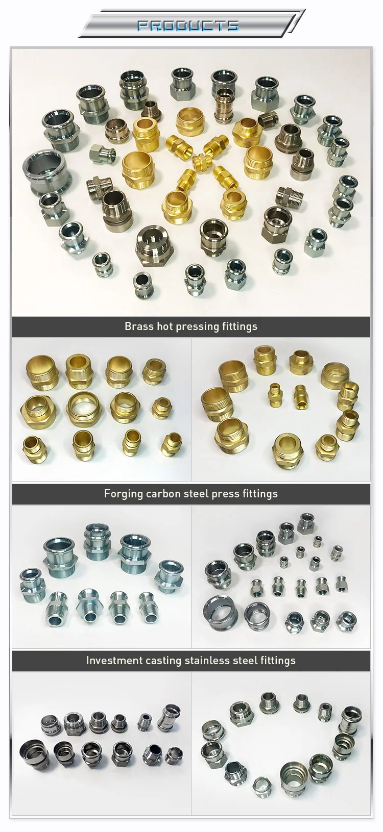 Male/Female Plumbing parts brass pipe fittings