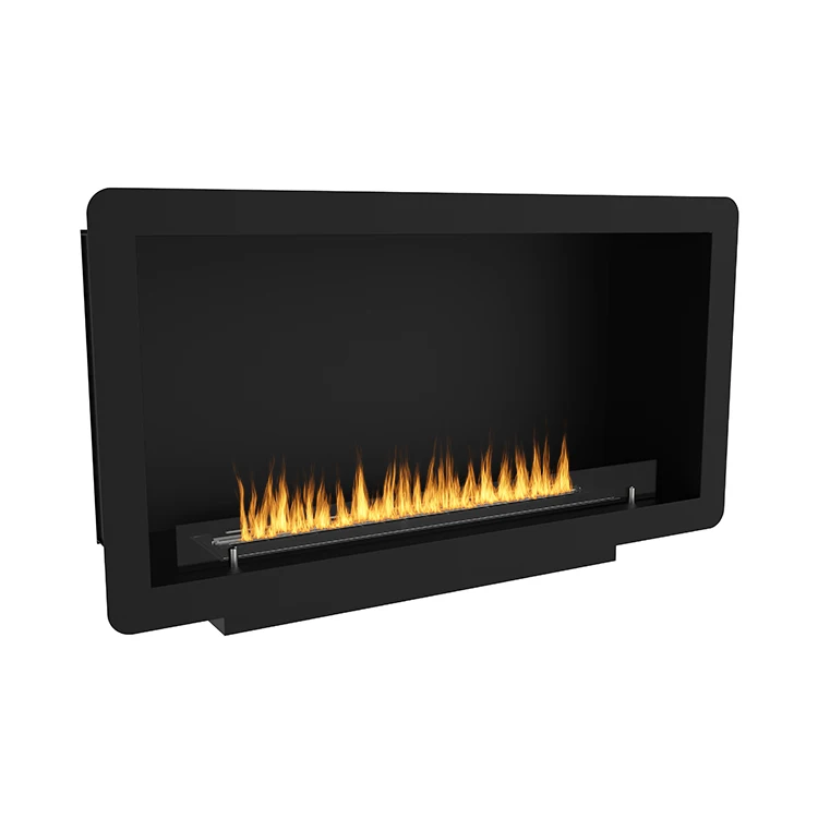 1500mm Ventless Eco Flame Alcohol Cabinet Fireplace View