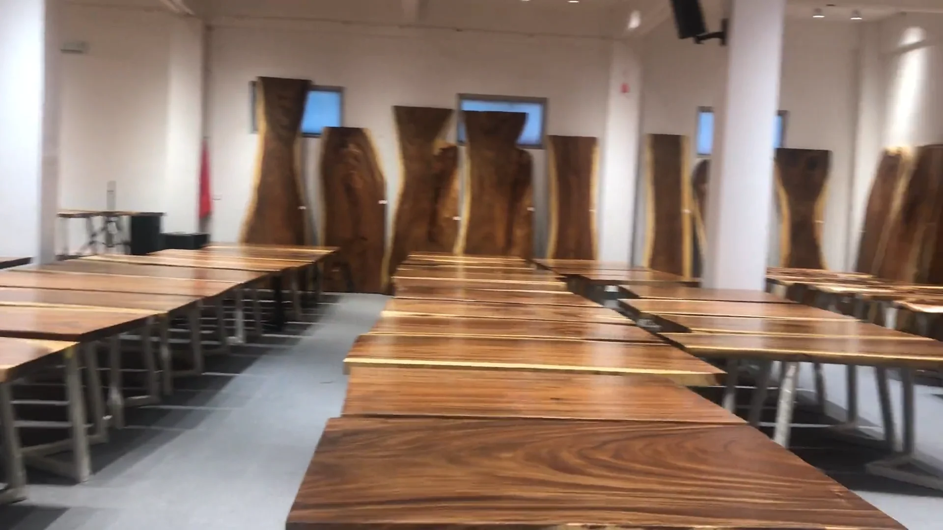 Office Furniture Whole Piece Solid Walnut Parota Wood Meeting Room