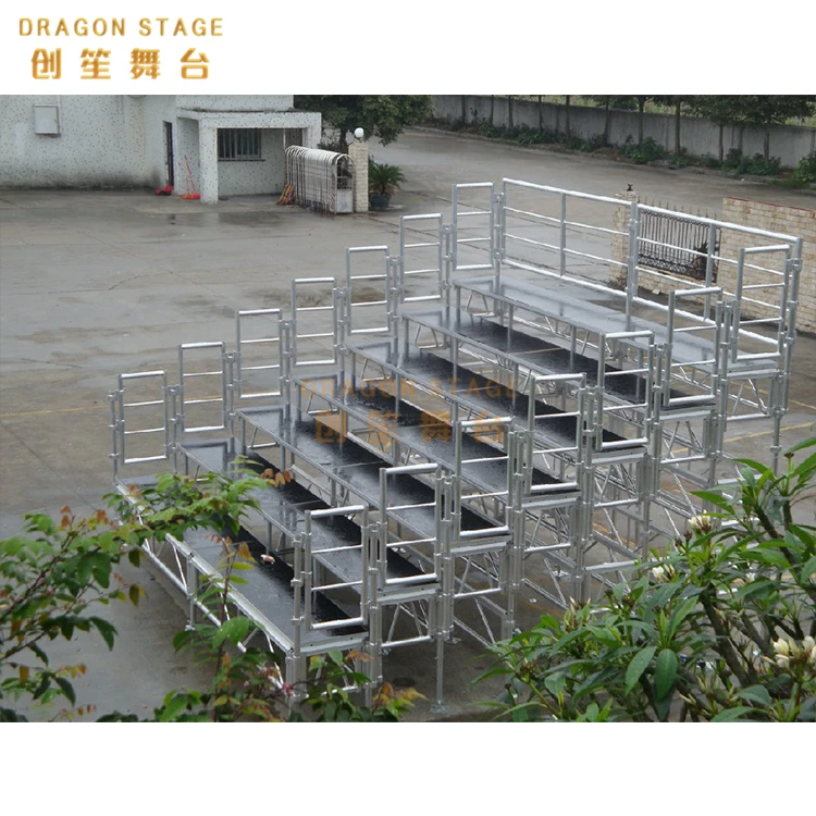 Dragonstage Aluminum Hot-Sale Chorus Bleacher Tapered Standing Folding ...