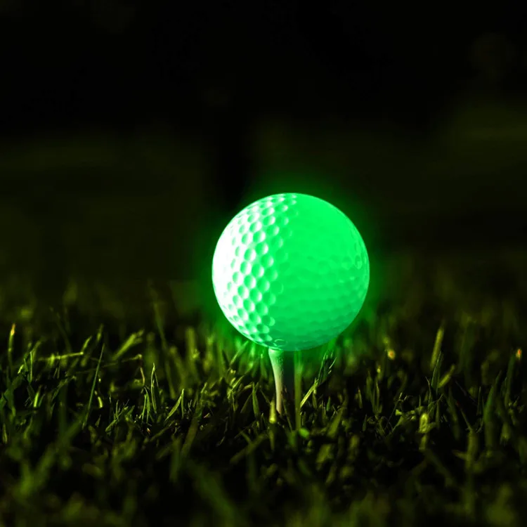Custom Outdoor Led Light Up Golf Balls Glow In The Dark Night Glow Golf