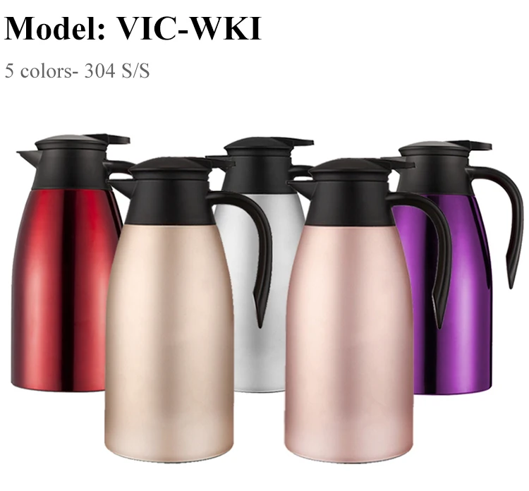 Large 2 Litre Kitchen Flask Thermal Insulated Thermos Hot Water Milk