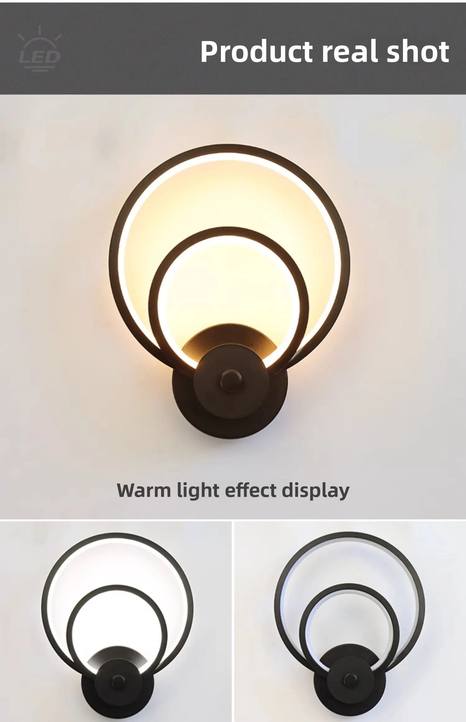 product indoor luxury design decorative home modern led creative wall lamp corridor bedroom bedside wall light-14
