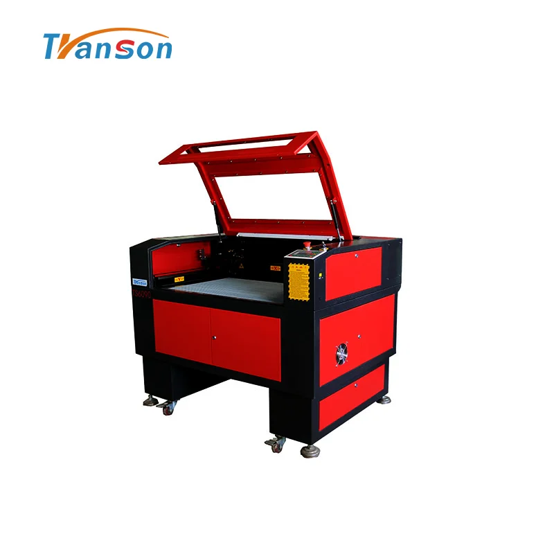 Transon widely used TS6090 engraving and cutting laser machine used for wood paper acrylic leather