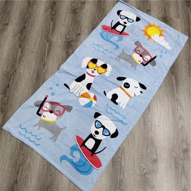 Eco-friendly Custom Printed Microfiber Beach Towel Quick Dry Recycled Absorbent Gym Turkish Style Summer Swimming Cotton manufacture