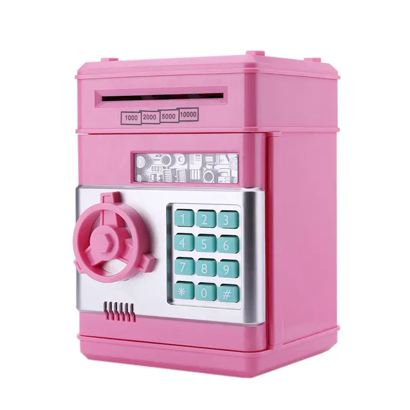 UCHOME New Automatic saving money Password Safe box ATM piggy bank mini safe box