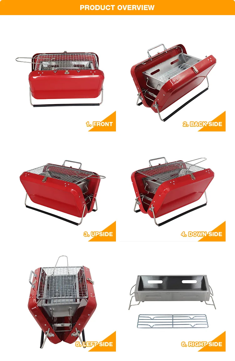 Metal Folding Portable Bbq Tool Grill Bbq Grill For Outdoor Cooking