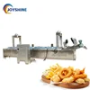 hot selling to Russia continuous type with mesh conveyor peanuts frying machine