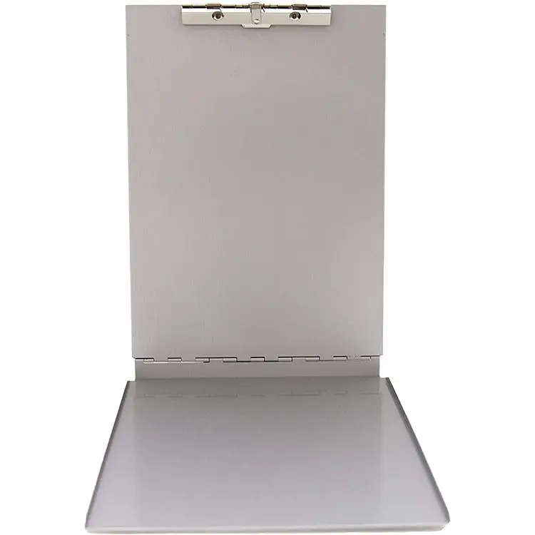 Aluminum Storage Clipboard Box With Metal Binder Form Holder & Self