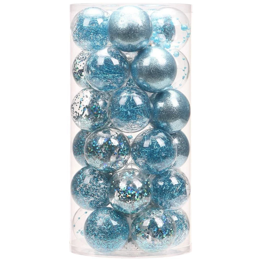  34ct Purple Mini Christmas Ball Ornaments Shatterproof Plastic  Christmas Tree Decorations for Xmas Party Home Office Holiday Decor -Small  Size (1.57/ 40mm) : Home & Kitchen