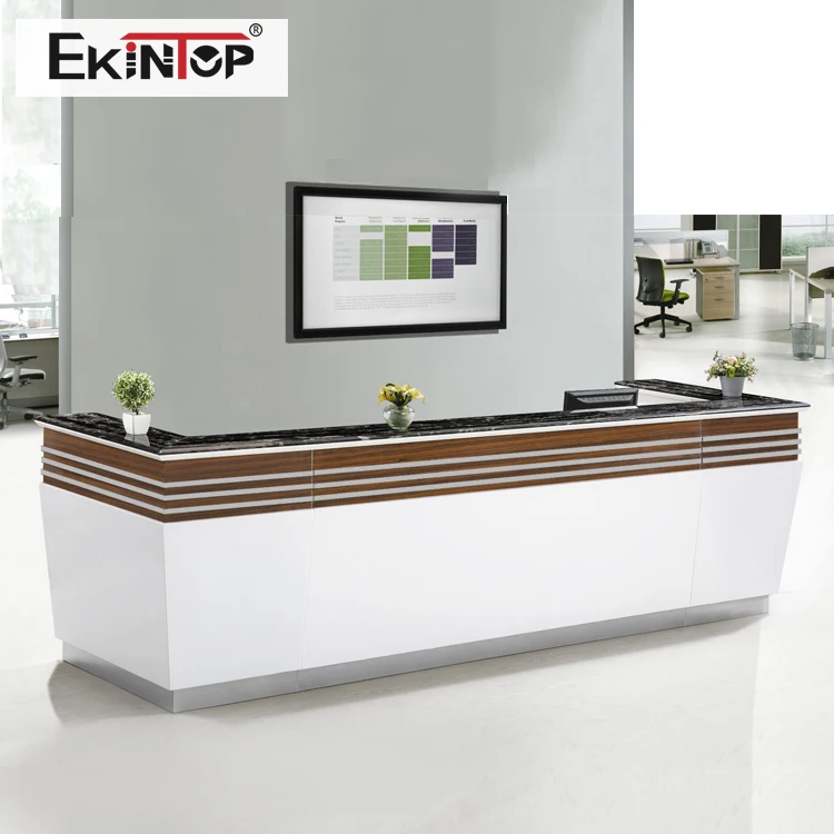 Ekintop Modern Popular 2 Person Reception Desk White - Buy 2 Person ...