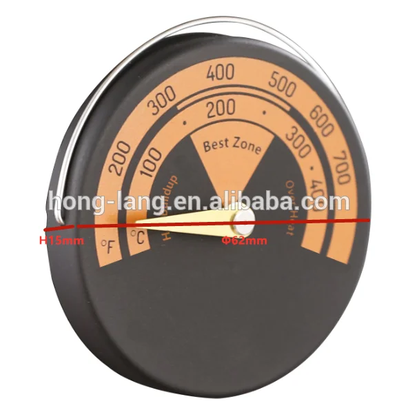 Termómetro  para estufa quemador de madera termómetro  medidor de 