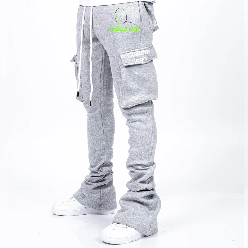 Skinny stacked sweatpants sale