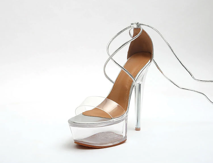 Clear Heels Shoes Quality High Heel Platform Shoes Colourless Stileto