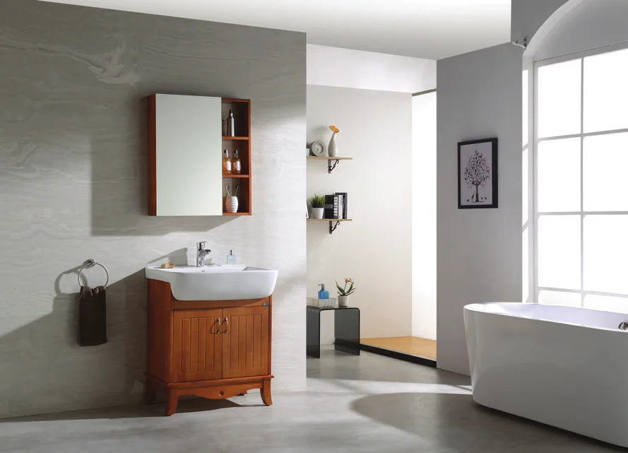 XD-823  australian modern simple design bathroom furniture vanity cabinet wood bathroom cabinet