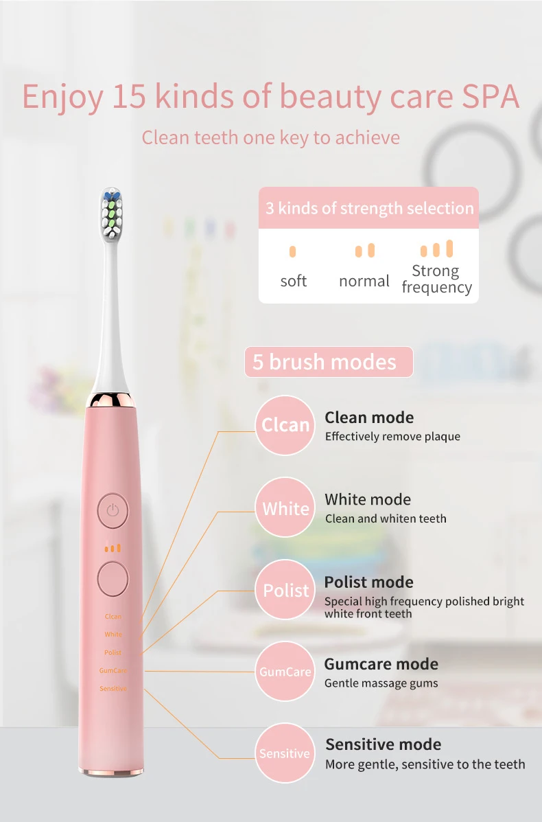 2020 Products High Quality Electric Toothbrush 360 Degree Waterproof