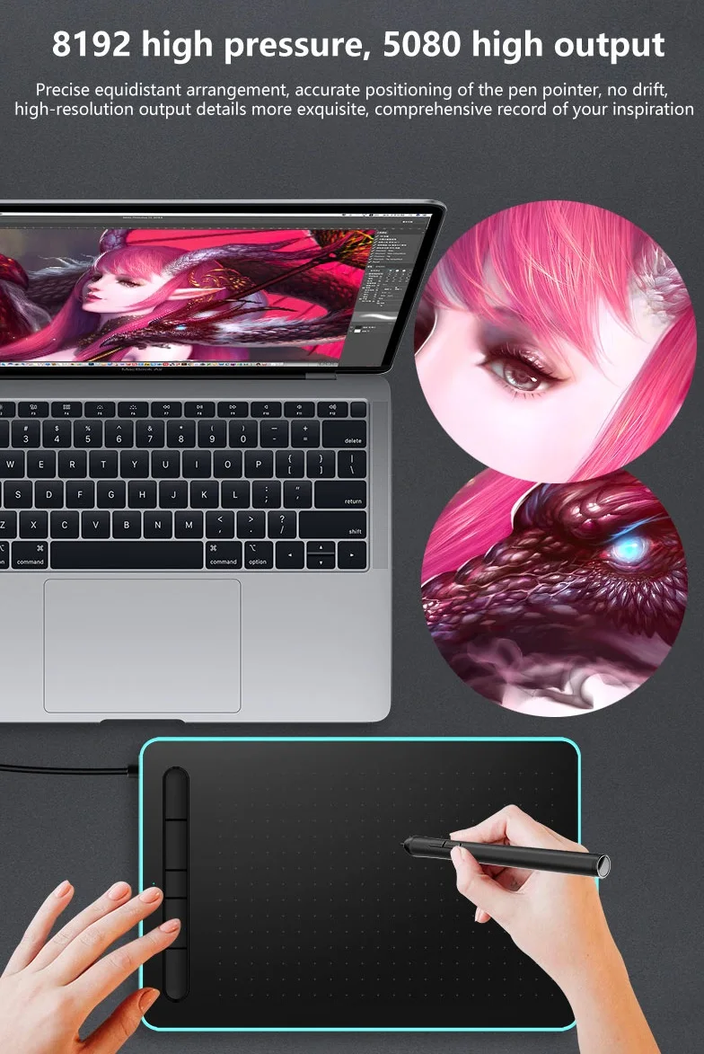 Letsketch Wp9620 Batteryfree 8192 Pressure Levels Digital Drawing Pen Animation Design Graphic