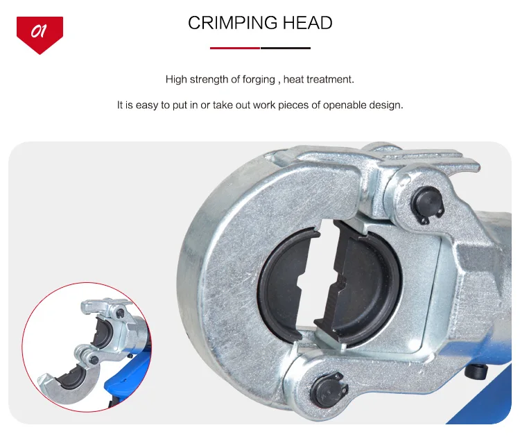 Ton Hydraulic Crimping Heads Double Acting Hydraulic Hose Crimping Machine Hydraulic Crimping Tools