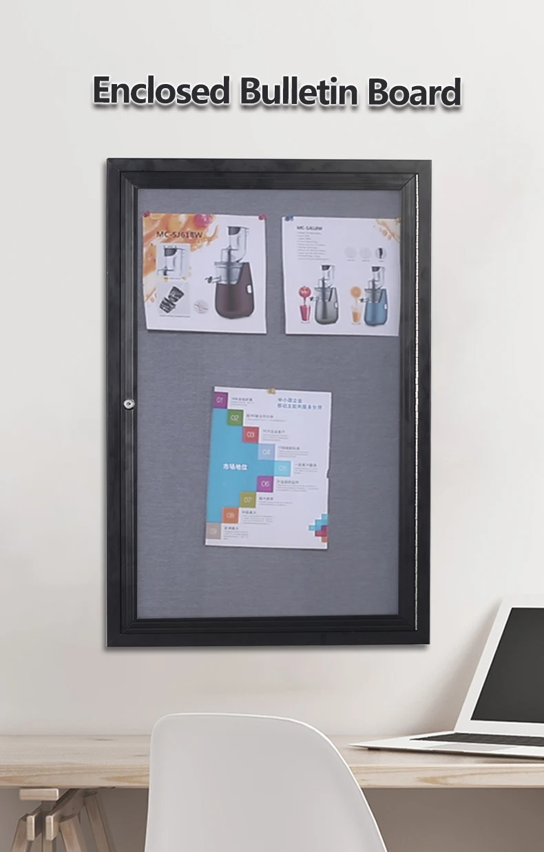 Factory Direct Hanging Cork Board Message Board Photo Wall Aluminium