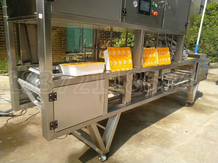 Automatic Box Packing Machine Flavour Tofu Filing Meat Tray Sealer Map