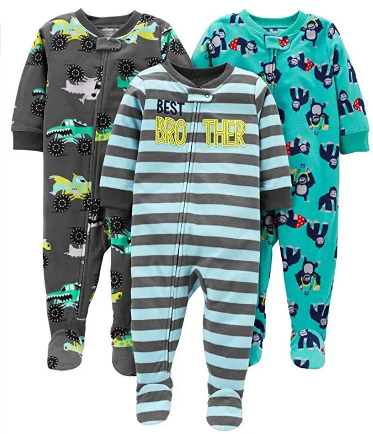Baby And Toddler Boys' Loose Fit Fleece Footed Pajamas Buy Baby And