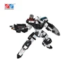 DIY Police mecha judge Building blocks toys shape-shifting auto bot assemble bricks toys